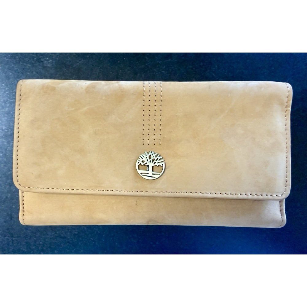 Timberland Women's Leather RFID Flap Wallet Clutch Organizer